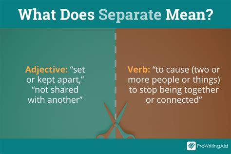 Separate Definition & Meaning